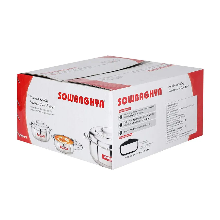 SOW SS HOTPOT 1500ML CASSEROLE SOW SS HOTPOT 1500ML CASSEROLE